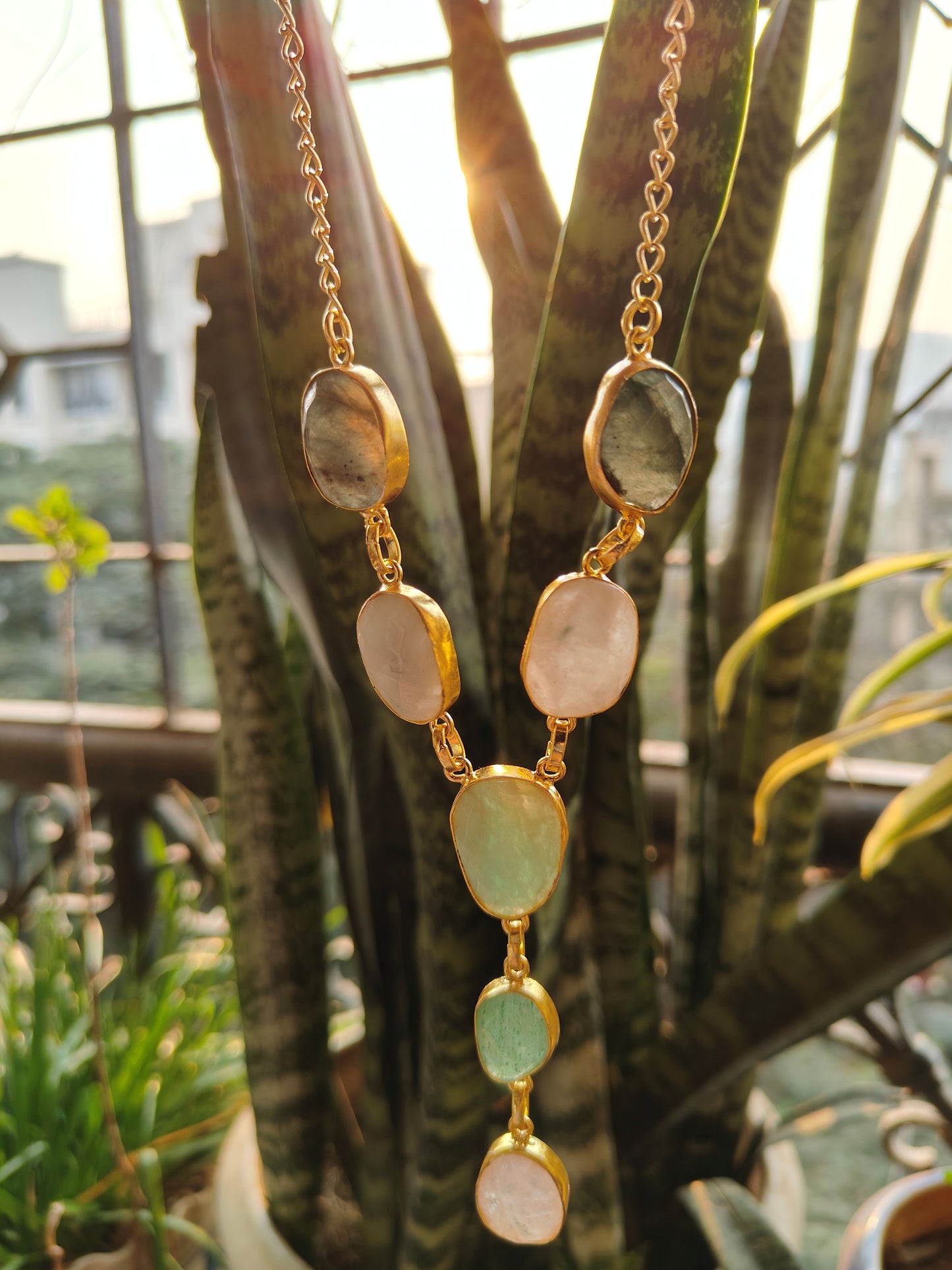 Chloe Necklace Set (7 stones)